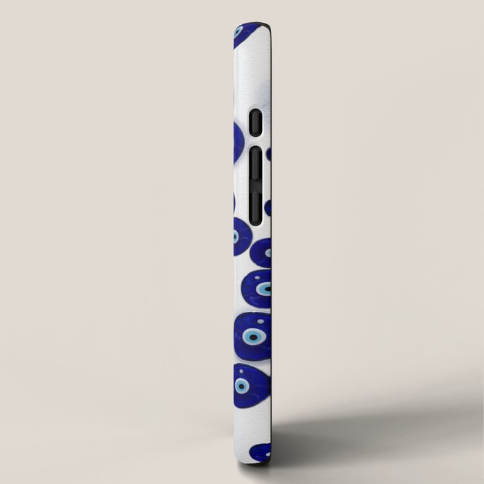 Greek Blue Glass Evil Eye Amulet iPhone Case Gallery Image 2