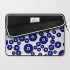 Greek Blue Glass Evil Eye Amulet Laptop Sleeve Gallery Image 2