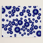 Greek Blue Glass Evil Eye Amulet Jigsaw Puzzle Gallery Image 1