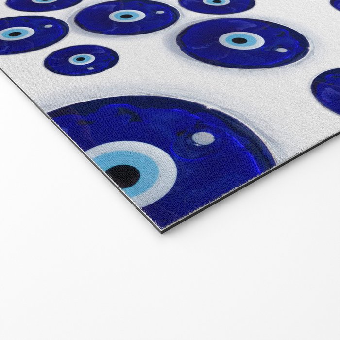 Greek Blue Glass Evil Eye Amulet Welcome Mat Gallery Image 2