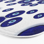 Greek Blue Glass Evil Eye Amulet Bath Mat Gallery Image 3