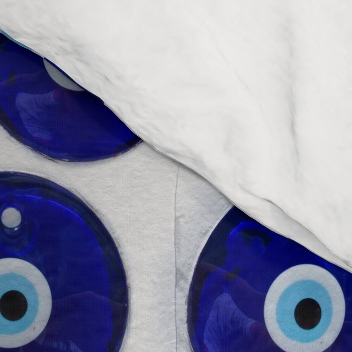 Greek Blue Glass Evil Eye Amulet Comforter Gallery Image 4
