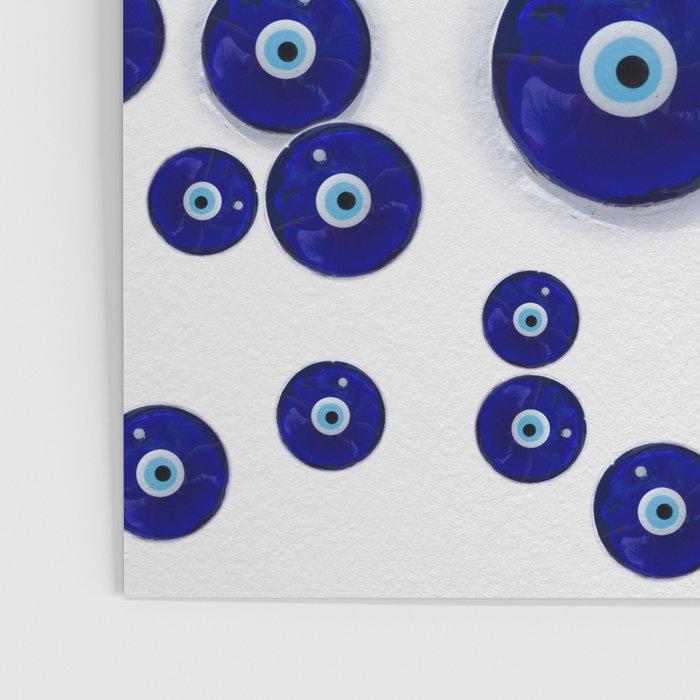 Greek Blue Glass Evil Eye Amulet Poster Gallery Image 3