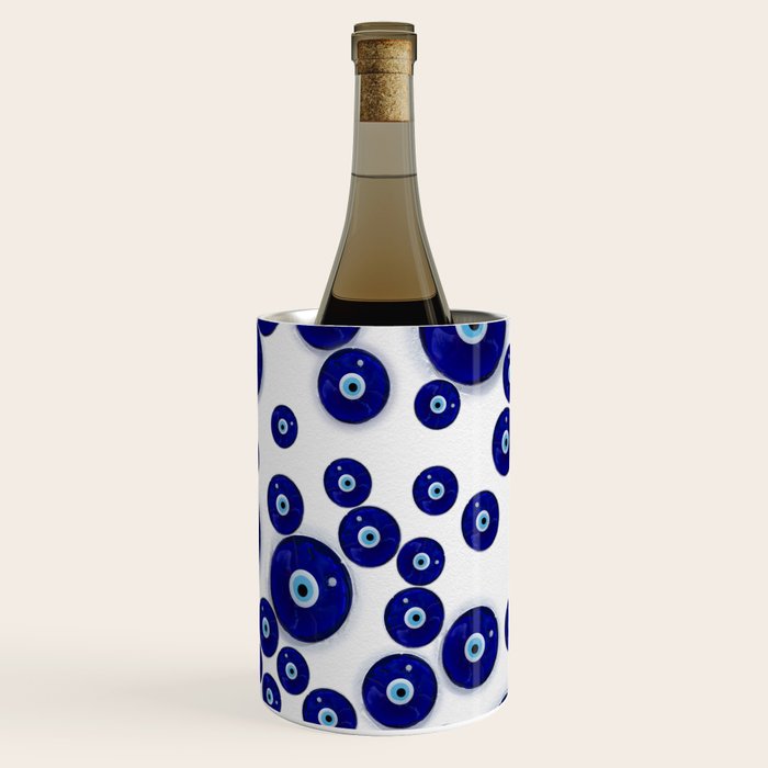 Greek Blue Glass Evil Eye Amulet Wine Chiller Gallery Image 3