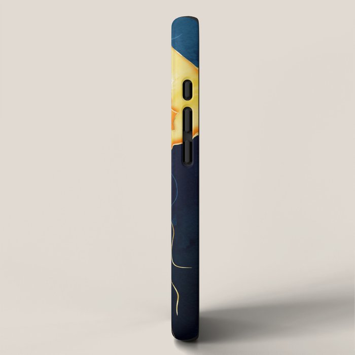 Yellow Metallic Jellyfish iPhone Case Gallery Image 2