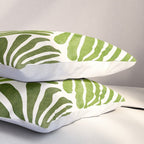 Summer Fern Simple Modern Watercolor Pillow Sham Gallery Image 3