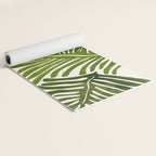 Summer Fern Simple Modern Watercolor Yoga Mat Gallery Image 2