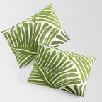 Summer Fern Simple Modern Watercolor Pillow Sham Gallery Image 3