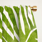 Summer Fern Simple Modern Watercolor Window Curtain Gallery Image 2