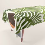 Summer Fern Simple Modern Watercolor Tablecloth Gallery Image 1