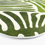 Summer Fern Simple Modern Watercolor Bath Mat Gallery Image 3