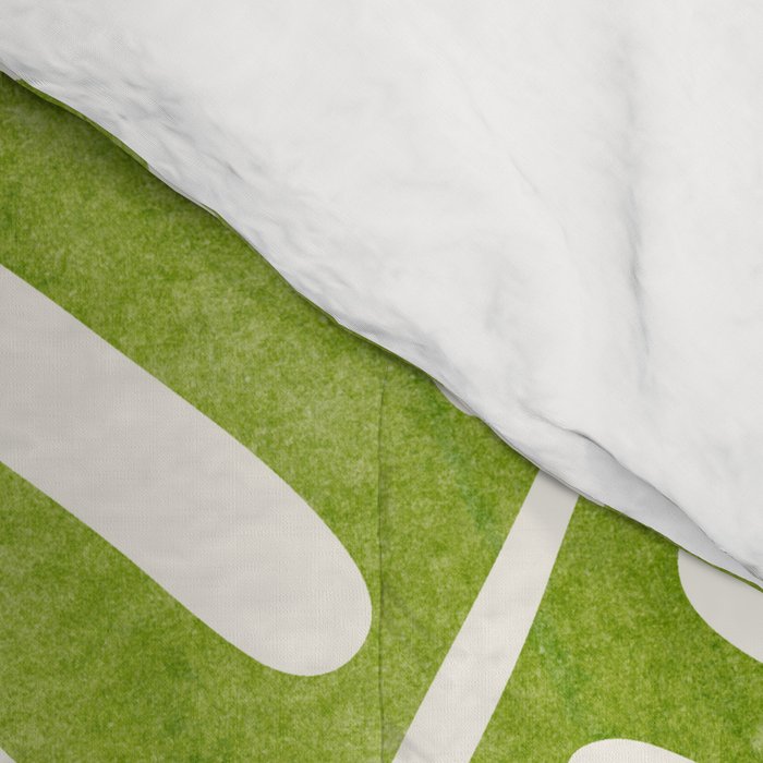 Summer Fern Simple Modern Watercolor Comforter Gallery Image 4