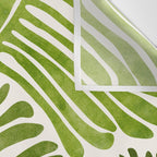 Summer Fern Simple Modern Watercolor Wall Tapestry Gallery Image 3