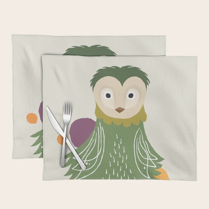 Quirky Barn Owl Placemat Gallery Image 1