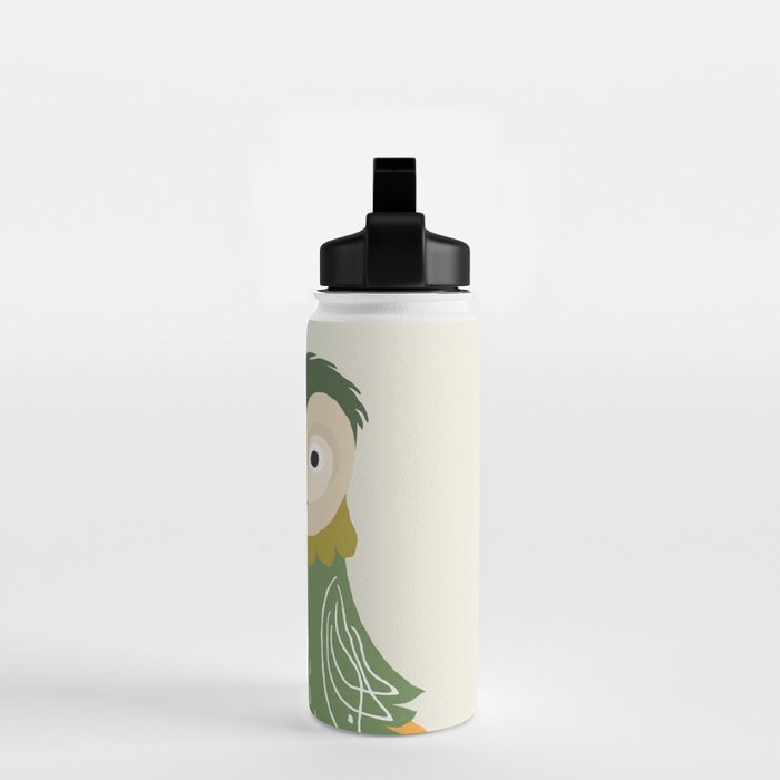 Quirky Barn Owl Water Bottle Gallery Image 2