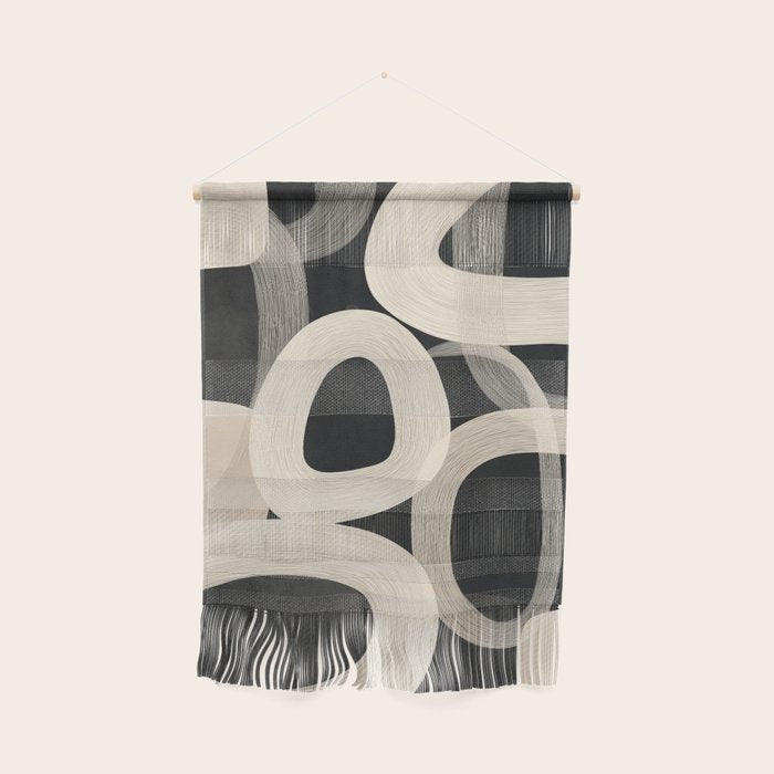 Soft Forms - Abstract Minimalist Line Art Wall Hanging Gallery Image 1