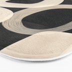 Soft Forms - Abstract Minimalist Line Art Bath Mat Gallery Image 3