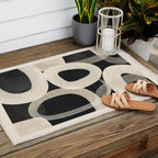 Soft Forms - Abstract Minimalist Line Art Outdoor Rug Gallery Image 2