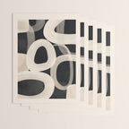 Soft Forms - Abstract Minimalist Line Art Wrapping Paper Gallery Image 3