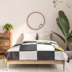 Checkered Smiley Face & Peace Sign Comforter Gallery Image 3