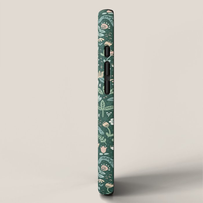 Folk Floral Dinosaur iPhone Case Gallery Image 2