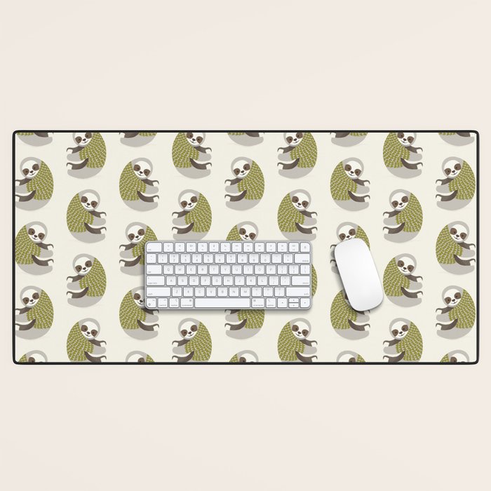 Whimsical Sloth Desk Mat Gallery Image 1