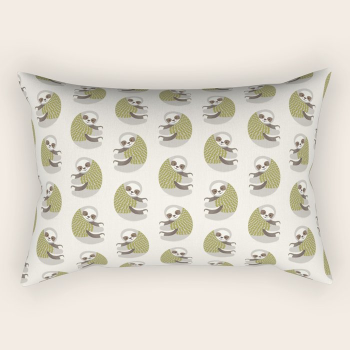 Whimsical Sloth Rectangular Pillow Gallery Image 2