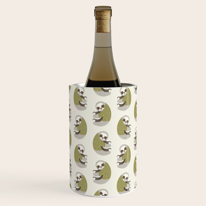 Whimsical Sloth Wine Chiller Gallery Image 1