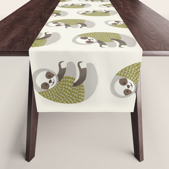Whimsical Sloth Table Runner Gallery Image 1