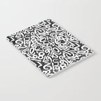 Numbers pattern in black and white Notebook Gallery Image 2