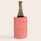 Living Coral Herringbone Happiness Wine Chiller Gallery Image 2