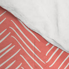 Living Coral Herringbone Happiness Comforter Gallery Image 4