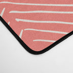 Living Coral Herringbone Happiness Desk Mat Gallery Image 4