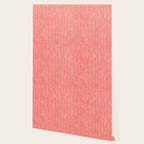 Living Coral Herringbone Happiness Wallpaper Gallery Image 2