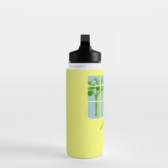 Dog in a Room - Green and Yellow Water Bottle Gallery Image 3