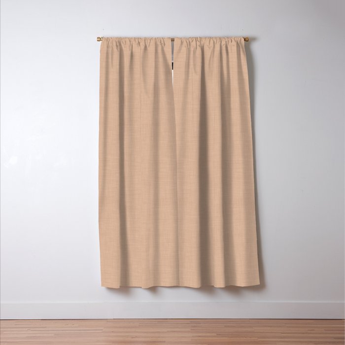 Cozy Linen Effect in Amberlight Cream Window Curtain Gallery Image 3