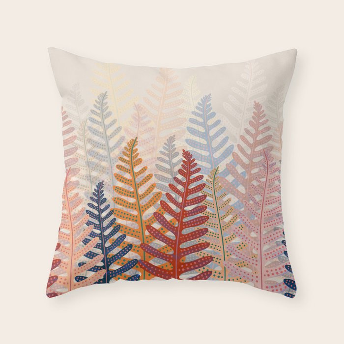 FERNS Throw Pillow Gallery Image 1