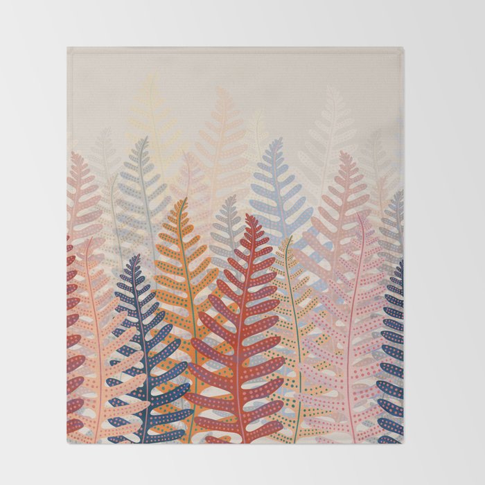 FERNS Throw Blanket Gallery Image 2