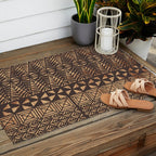 UrbanNesian Tongan Ngatu Outdoor Rug Gallery Image 2