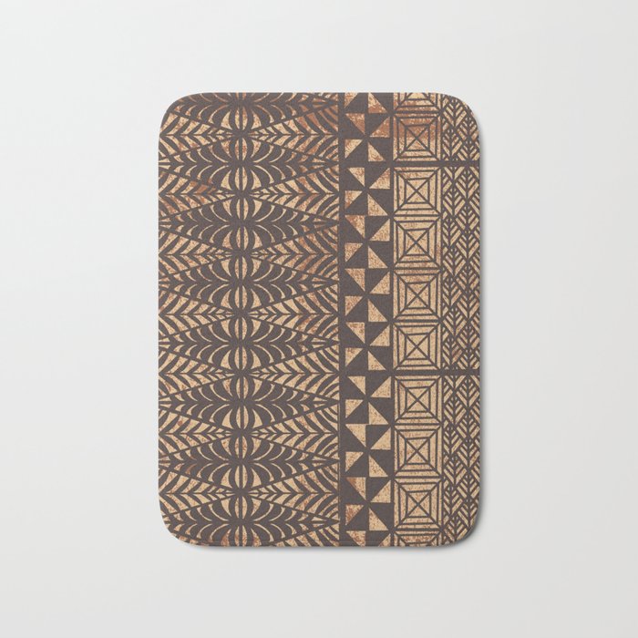 UrbanNesian Tongan Ngatu Bath Mat Gallery Image 1