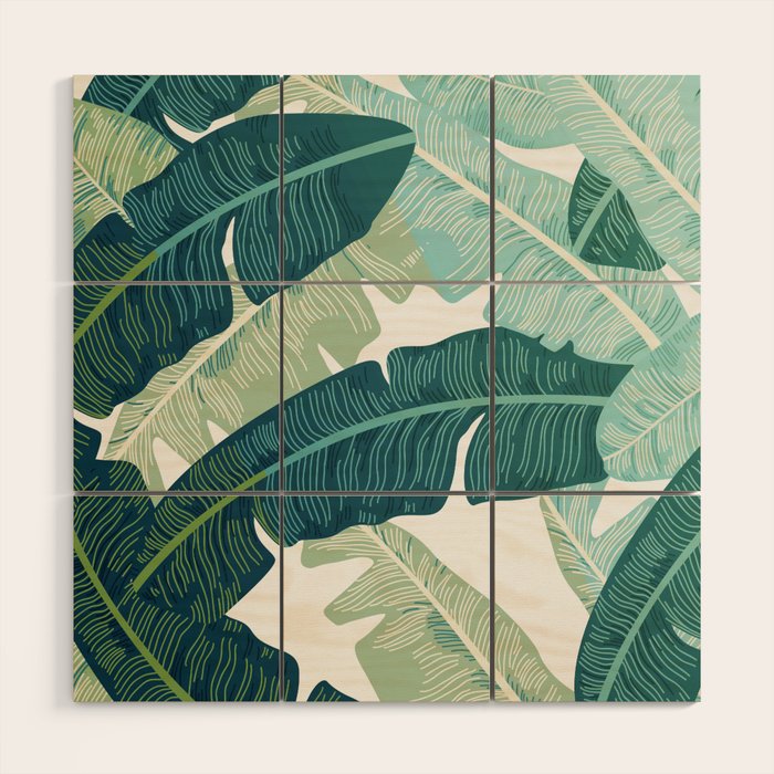 Tropical oasis Wood Wall Art Gallery Image 1