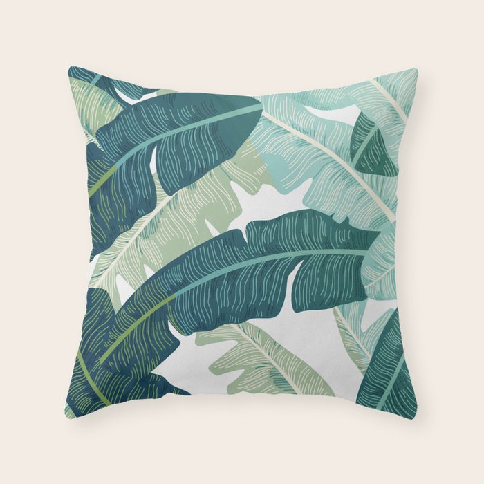 Tropical oasis Throw Pillow Gallery Image 1