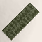 Lines III (Olive Green) Yoga Mat Gallery Image 1