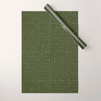 Lines III (Olive Green) Wrapping Paper Gallery Image 1