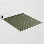 Lines III (Olive Green) Yoga Mat Gallery Image 2