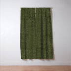 Lines III (Olive Green) Window Curtain Gallery Image 3