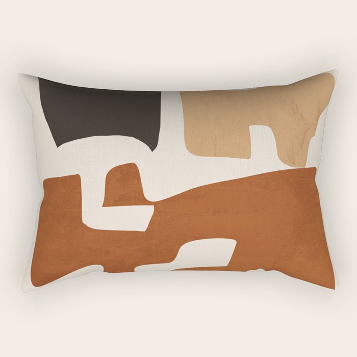 Modern Abstract Shapes 112 Rectangular Pillow Gallery Image 1