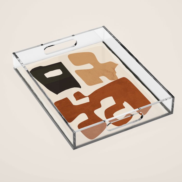 Modern Abstract Shapes 112 Acrylic Tray Gallery Image 1
