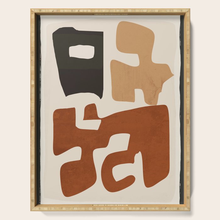 Modern Abstract Shapes 112 Serving Tray Gallery Image 1