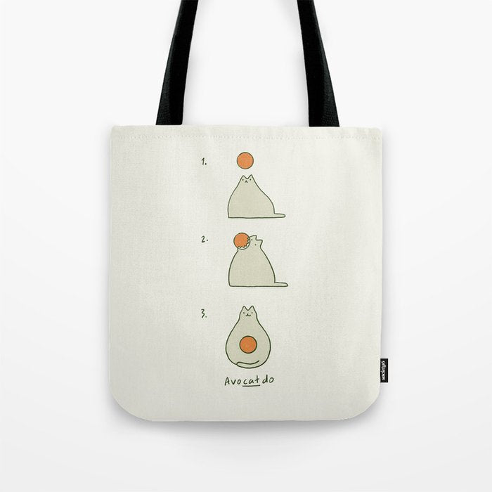 Cat Landscape 117 AvoCatdo Tote Bag Gallery Image 1